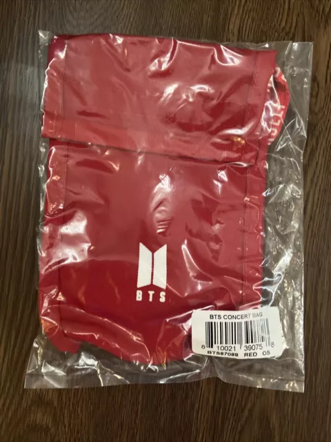 BTS Official Speak Yourself World Tour Red Concert Bag NEW