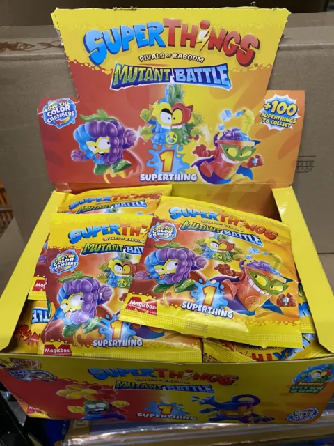 Full Box 25 packets SuperThings Rivals of Kaboom Mutant Battle (100+ to collect/