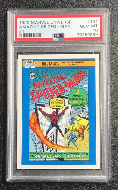 1990 Impel Marvel Universe #131 🔥 AMAZING SPIDER-MAN PSA 10 🔥