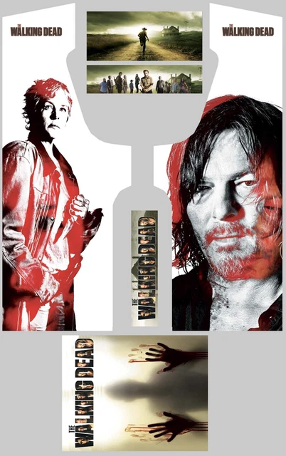 The Walking Dead Modele 14 Stickers Pour Borne d'arcade