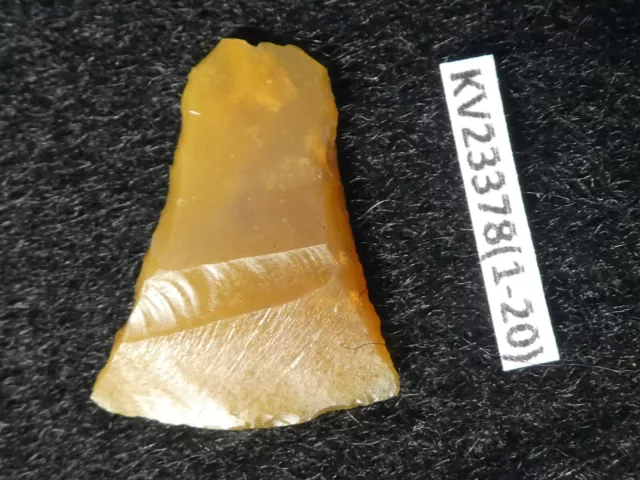 6800Y.O: WONDERFUL ARROW HEAD POINT 17mm DANISH STONE AGE MESOLITHIC FLINT SILEX