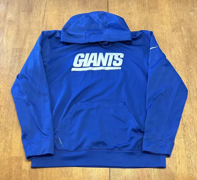 New York Giants Nike On Field Hoodie Sweatshirt Large NFL Football Therma Fit