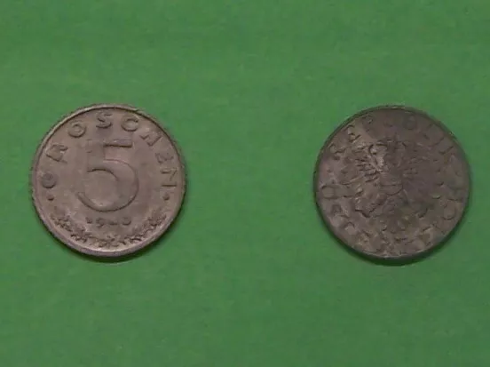 Austria   1980  5 Groschen Km2875  Uncirculated Coin