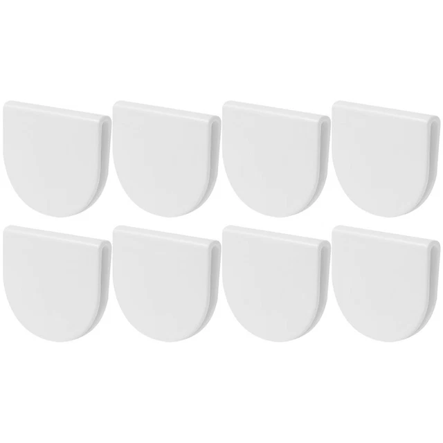 8 piezas Pesos de cortina Pesas cortinas Soporte de ducha Abs Colgantes de cortina