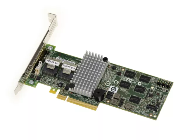 PCIe 3.0 SAS SATA 6G 8 Ports LSI 9260-8i  Raid 0 1 5 6 10 50 60 - Cache 512MB