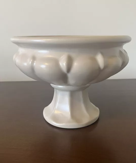 Haeger Pottery Cream Bowl Planter Footed Pedestal Vintage USA Pottery #814-8 EUC