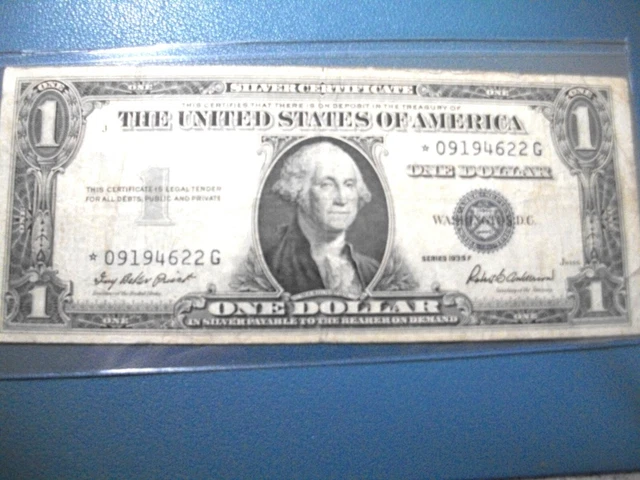 1935 -One Dollar Silver Certificate *Star* Note