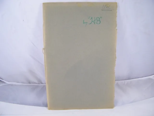 1961 Henry Broderick ~ Historical Booklet ~ Cobwebs & Cobblestones ~ Signed