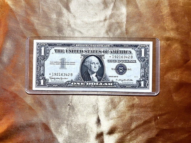 *Star Note* 1957 Blue Seal $1.00 One Dollar Silver Certificate UNC GEM CRISP