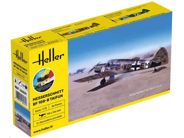 Messerschmitt Bf 108 B Taifun Kit complet - échelle 1/72 - HELLER 56231