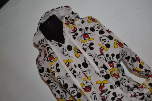 40289-a Disney Hoodie Jacket Mickey Mouse White Size XL Womens Teens