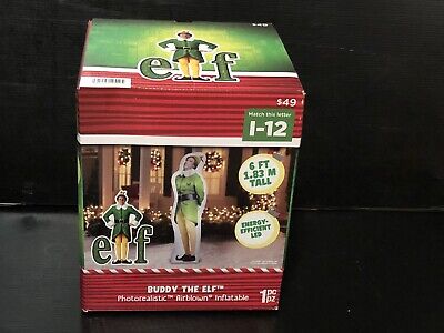 NEW Inflatable 6 Ft Pre-Lit LED Airblown Photorealistic Buddy The Elf Christmas