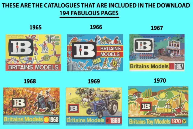 Britains Models 1965 1966 1967 1968 1969 1970 Catalogues as a DOWNLOAD