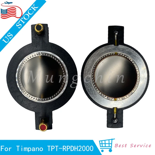Timpano Horn Driver Diaphragm 6-Pack Diaphragm Replacement For Timpano Tempesta TPT-RPDH2000 & TPT-DH2000 Horn Drivers - 8 Ohm, Titanium Dome 6 Pack Replacement Diaphragms Timpano Horn Driver Diaphragm 6-Pack Diaphragm Replacement For Timpano Tempesta TPT-RPDH2000 & TPT-DH2000 Horn Drivers - 8 Ohm, Titanium Dome 6 Pack Replacement Diaphragms