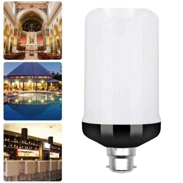 Lampada Fiamme Sarmo LED B22 Simulata Effetto Fuoco Decorazione Luce