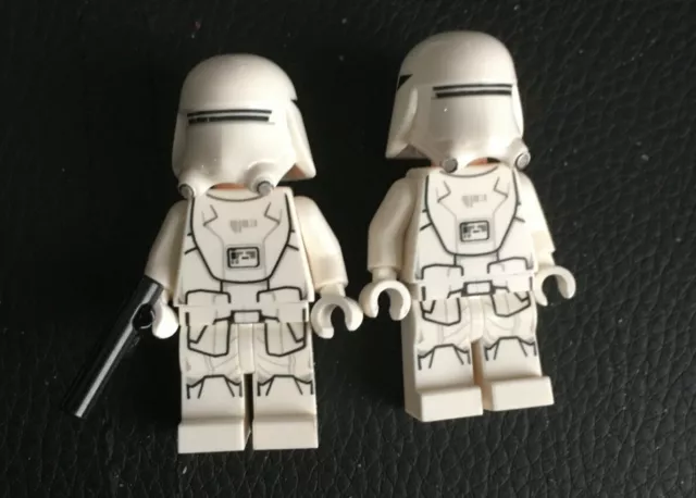 x 2 - Minifigure LEGO Star Wars First Order Snow Trooper