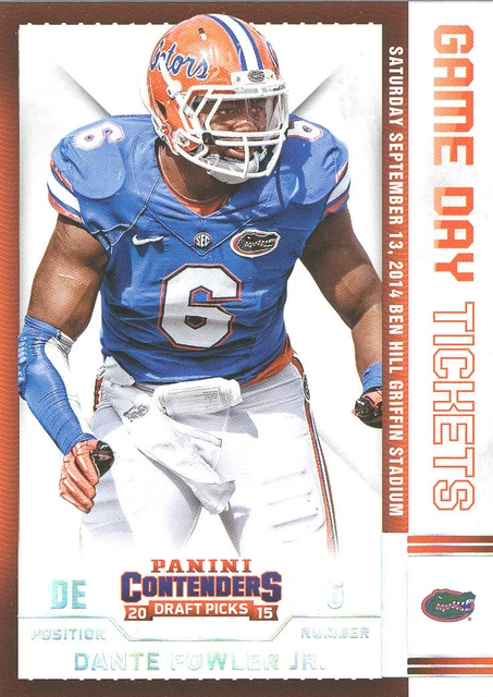 GAME-DAY TICKETS Dante Fowler RC COWBOYS RAMS FALCONS JAGUARS Florida GATORS