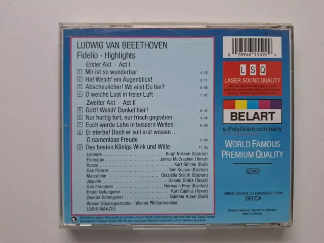 Beethoven: Fidelio - Hermann Prey, Birgit Nilsson, Wiener Philharmoniker... - CD 2