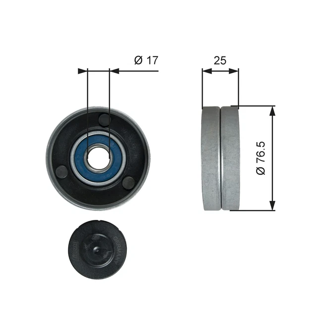 Galet Enrouleur (Courroie D'accessoire) Audi A4 B6 2.5 Tdi Quattro,2.5 Tdi