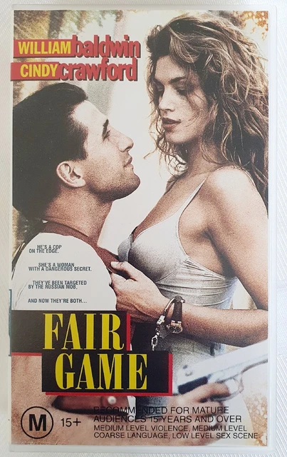 FAIR GAME (1995) VINTAGE VHS Cassette Cindy Crawford William Baldwin $7.99  - PicClick AU