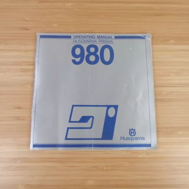 Instrucciones originales para máquina de coser Husqvarna Prisma 980 #2244