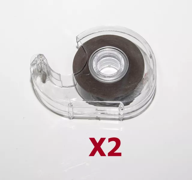 x2 - 5M Magnet Dispenser Rolls - Tape Strip Self Adhesive Craft Fridge Magnetic