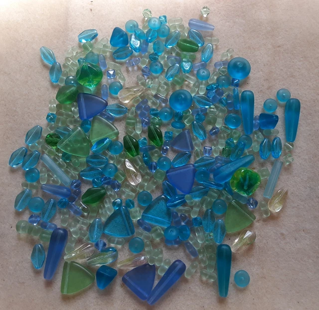 Czech Glass Bead Lot Czech Glass Bead Soup Mixed Assortment Czech Glass Beads UV