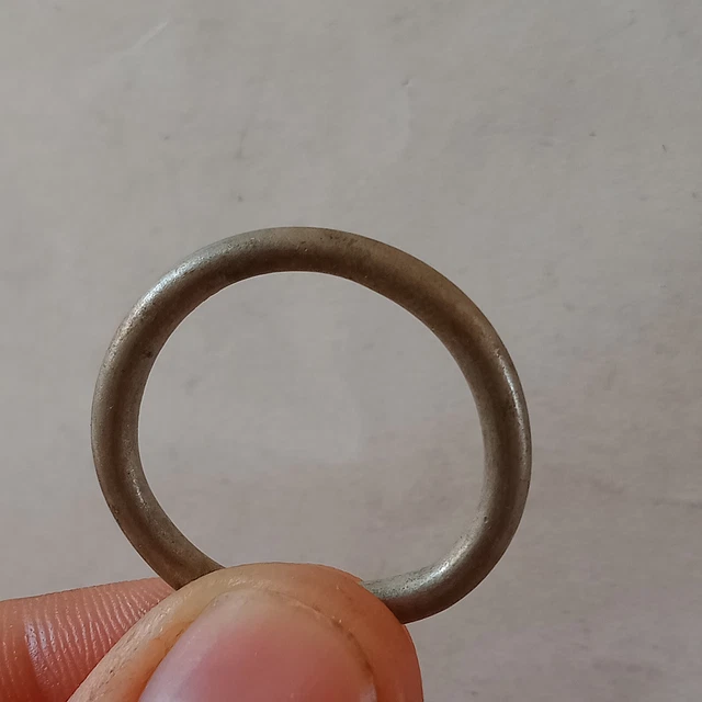 Extremely Amazing Rare Ancient Viking Ring Silver Color Artifact Authentic