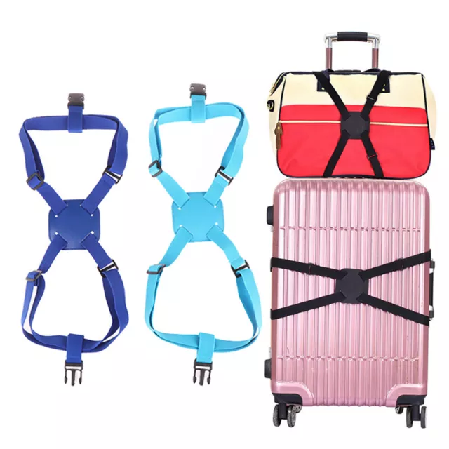 1Pc Adjustable Luggage Straps Convenient Belt Bungees Buckles Pouch Bungees Sp