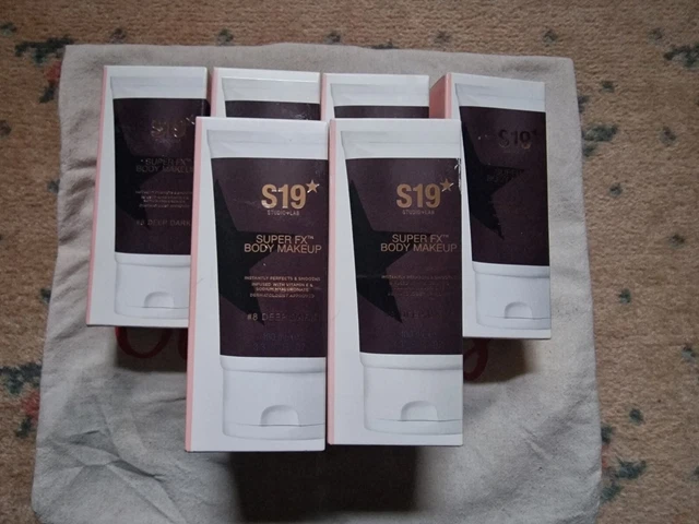 6 x S19 STUDIO + LAB SUPER FX KÖRPER MAKEUP #8 TIEFDUNKEL 100ml SOMMERHELLBRAUN GEFÄLSCHT