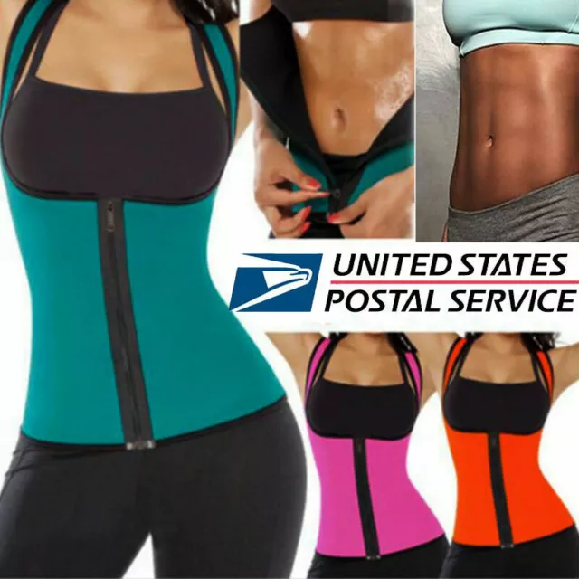 Sweat Sauna Zipper Body Shaper Women Slimming Vest Thermo Neoprene Waist Trainer