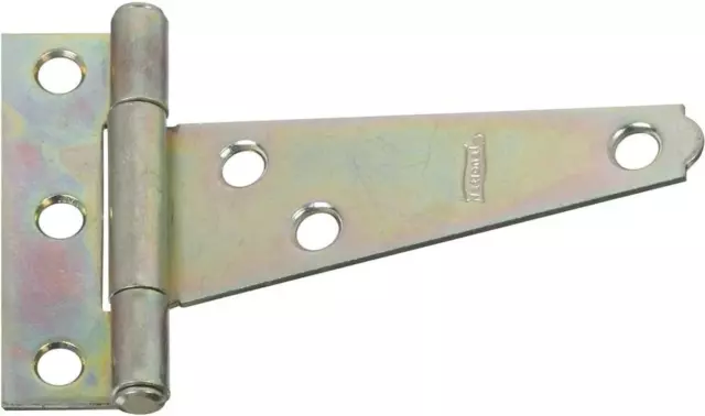 N128-512 V284 Light T Hinges in Zinc Plated, 2 Pack