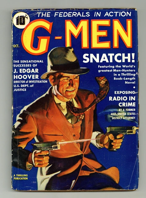 G-Men Detective Pulp Oct 1935 Vol. 1 #1 GD/VG 3.0