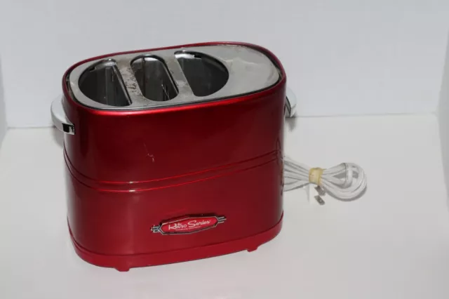 Nostalgia Retro Pop-Up Hot Dog Toaster - Red Used slight cooking stains-