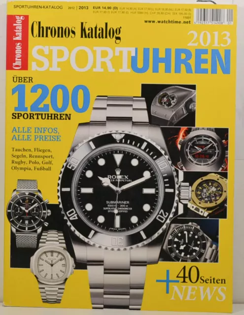 Chronos Katalog 2012 2013 Sportuhren  Rolex Breitling Uhrenkatalog (W3521)