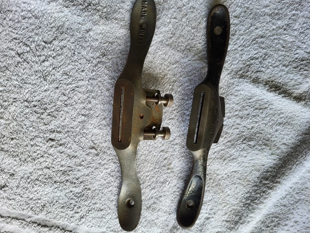 Vintage Stanley No 51 7 & 151 ? Flat Sole Spokeshave Plane Woodworking Tool 5
