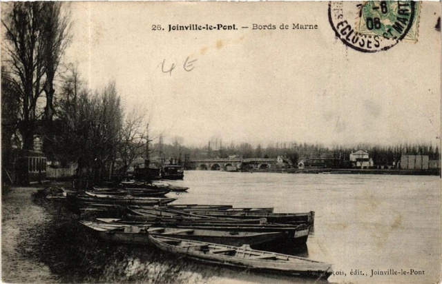 CPA JOINVILLE-le-PONT Bords de Marne (600000)