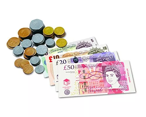 PLAY KIDS MONEY Toy Cash Pretend Coins Notes Fake Role Childrens Shops  Pound UK EUR 6,13 - PicClick IT