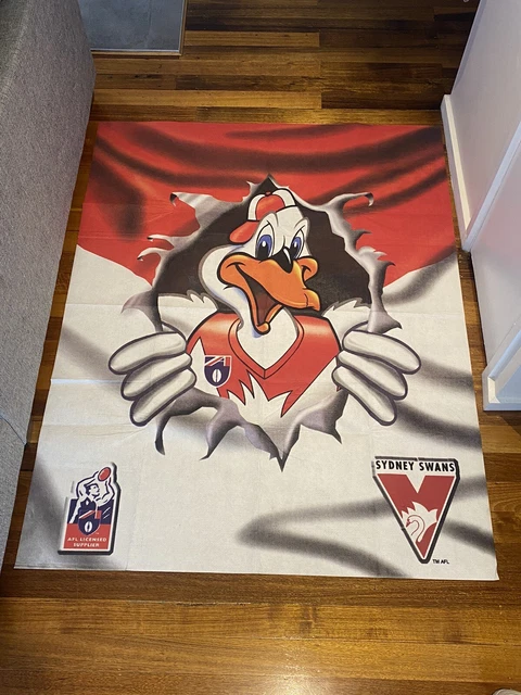 SYDNEY SWANS AFL Vintage 90s Picnic Rug Mat $120.00 - PicClick AU
