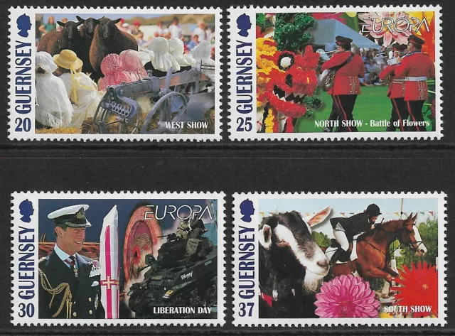 1998 Guernsey Sg 781/784 Europa. National Festivals Set of 4