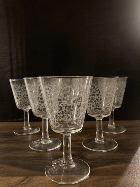 Lot De 6 Verres Anciens Vieux Zouave - Verre Transparent - Occasion
