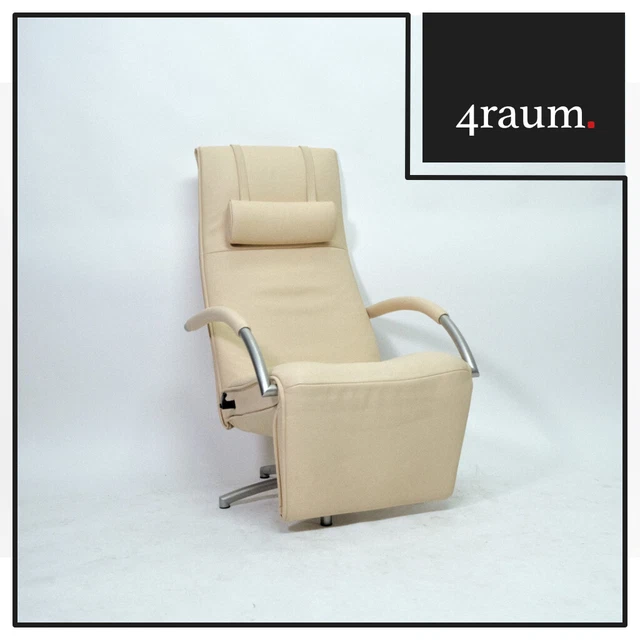 Jori Mensana Jr - 7260 Poltrona Relax Pelle Televisione Designer Lounge Bianca