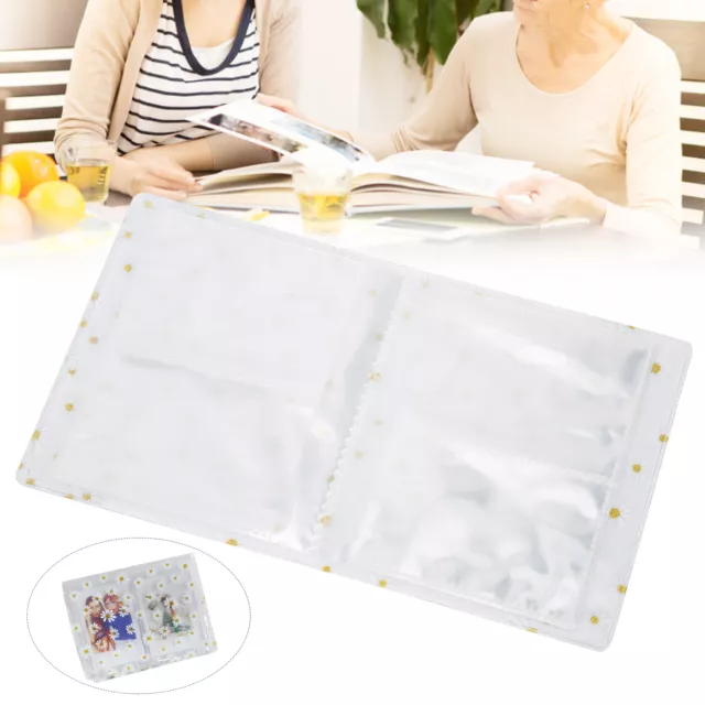 3in 64 Pockets Transparent PVC Daisy Album Photo Case Storage For Instant Ca