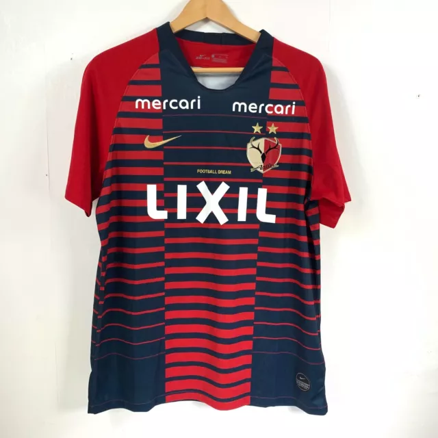 Nike Kashima Antlers Football Shirt Size Large Home Kit 2019 Dry-Fit