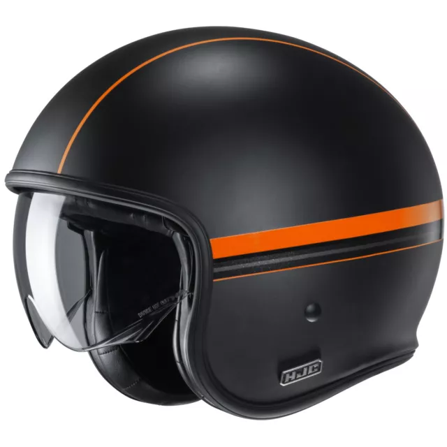 HJC V30 Equinox MC7SF Casque Jet de Moto pour Scooter Chopper Rétro