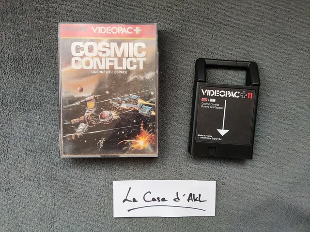 Jeu Philips Videopac Cosmic Conflict – N°11, Pour G7000, Vintage Rare