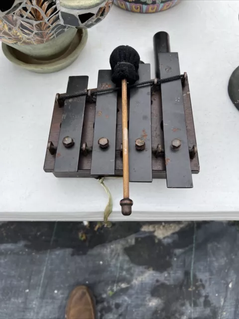 Antique Early 1900's Deagan Musical Dinner Chime  4 Chime Box w/o Striker