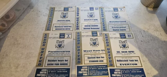 leeds united football programmes bulk