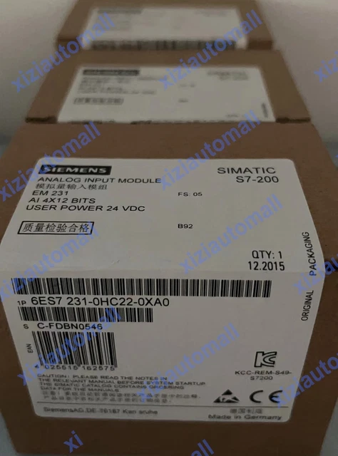 6ES7231-0HC22-0XA0 1PCS NEW SIEMENS Analog Input Module 6ES7 231-0HC22