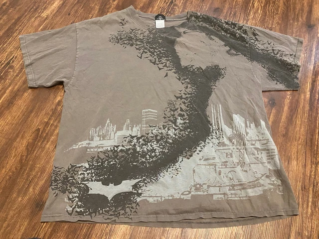 Batman The Dark Knight  Dc Comics Tshirt  Mens Gray 2xl 2008
